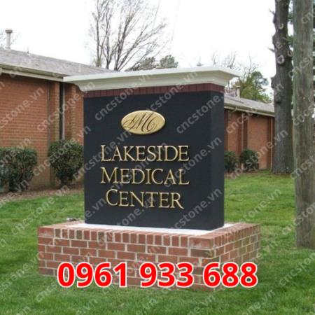 Bảng hiệu đá xanh đen cao cấp