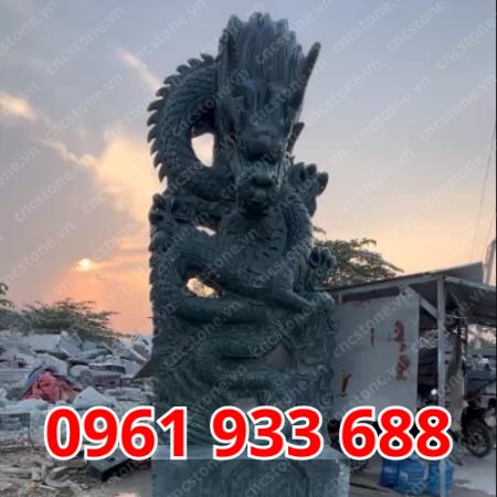 Tượng Rồng Đá xanh cao cấp