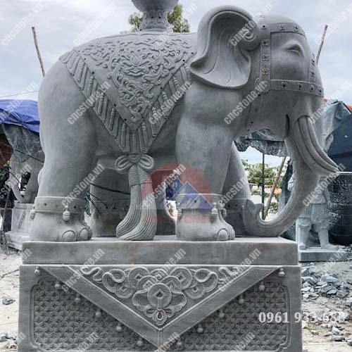 Voi đá 6 ngà tuyệt đẹp chỉ có tại cncstone