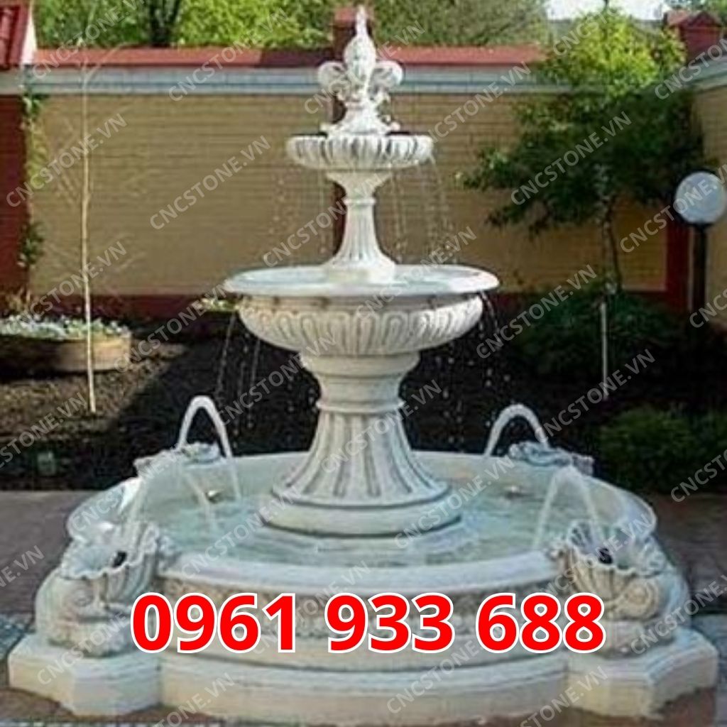đài phun nước bằng đá tự nhiên