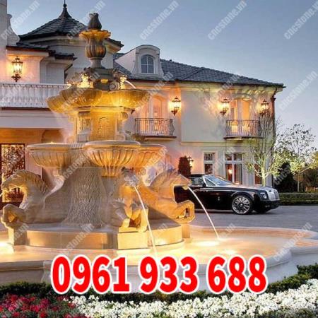 đài phun nước bằng đá châu Âu