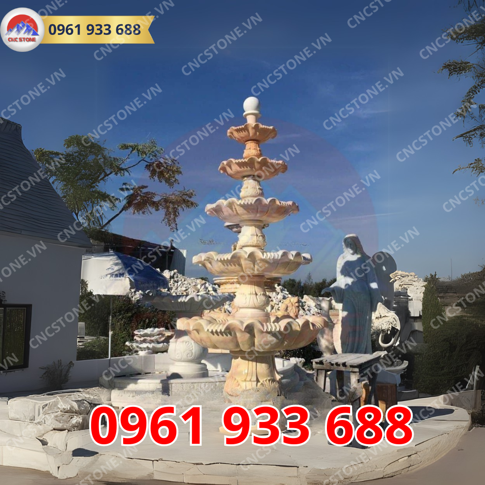 Mẫu đài phun nước bằng đá 