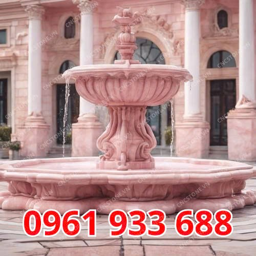 đài phun nước bằng đá Hồng