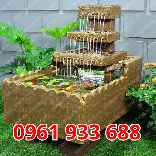 đài phun nước hồ cá