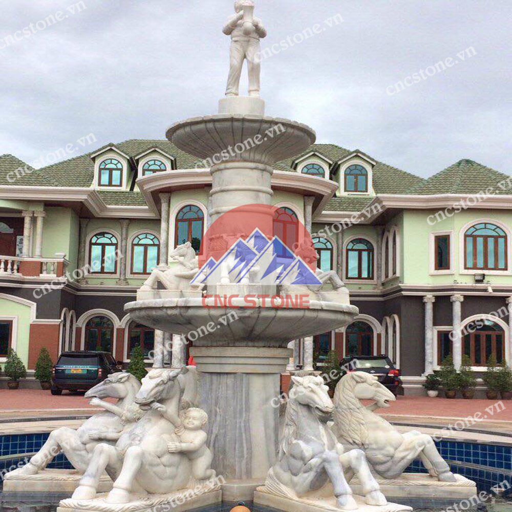 đài phun nước bằng đá tự nhiên