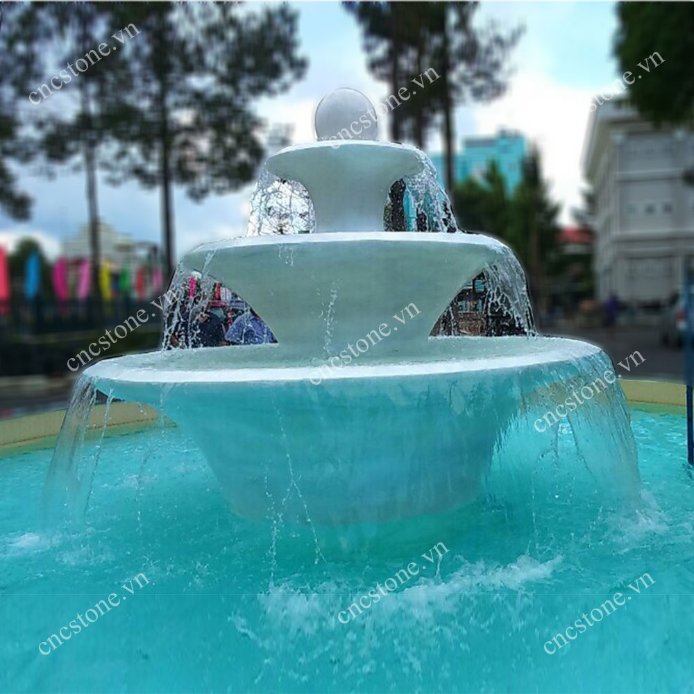 đài phun nước đẹp, giá đẹp, thi công tinh xảo chỉ có tại cncstone