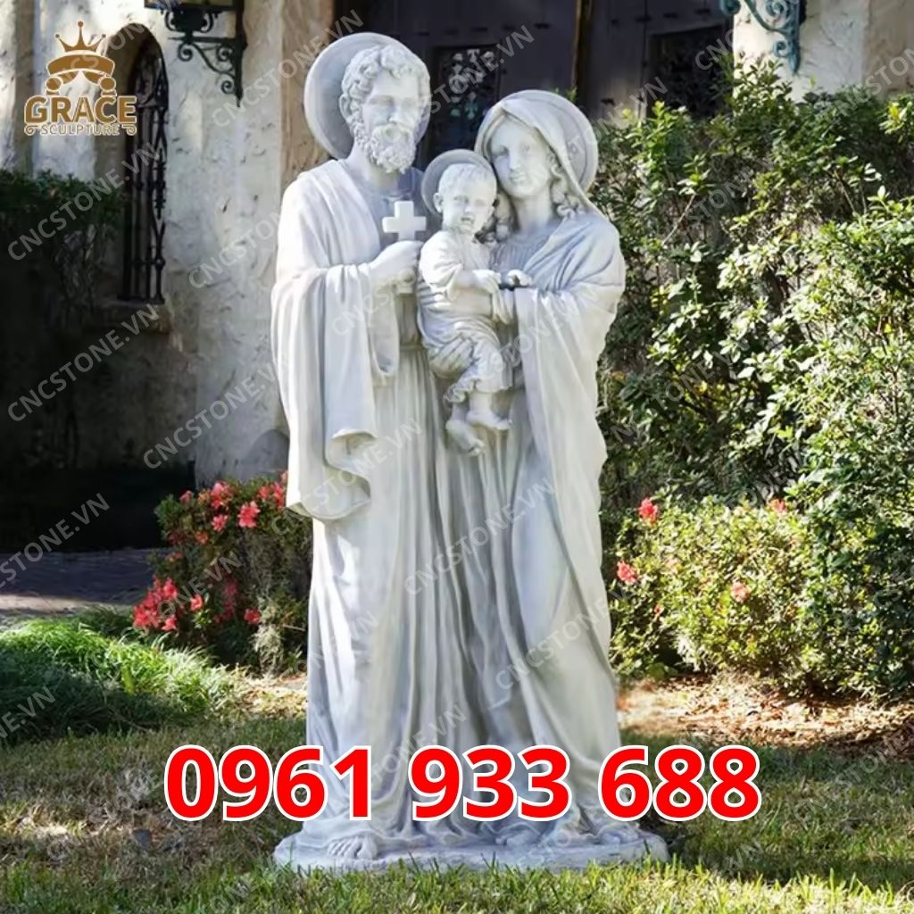 Tượng gia đình Thánh Gia bằng đá đẹp nhất