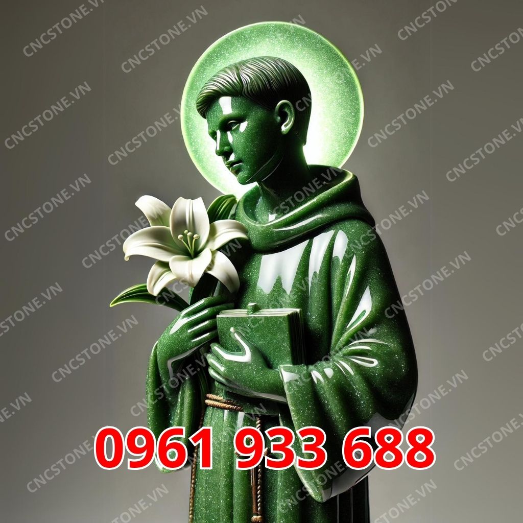 Tượng Thánh AnTon bằng đá xanh Ấn Độ