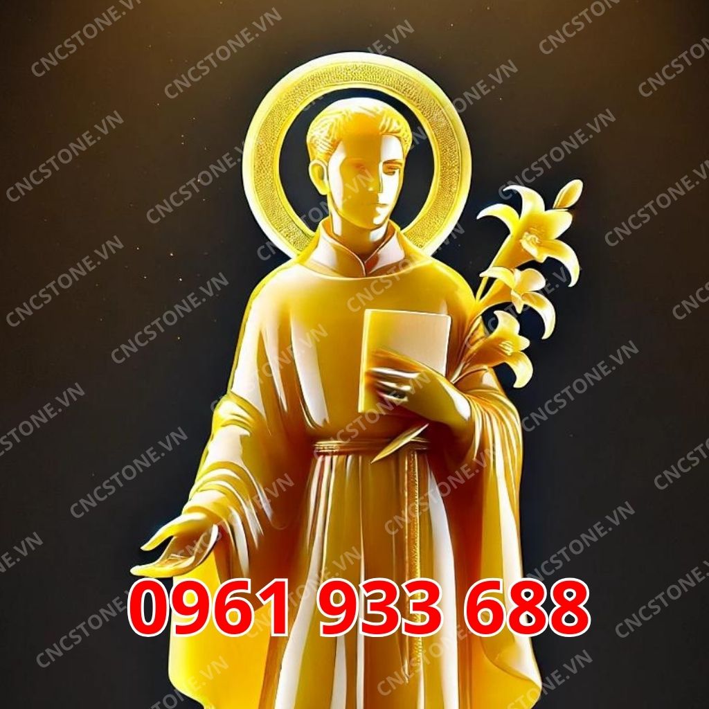Tượng Thánh AnTon bằng đá Ngọc Hoàng Long