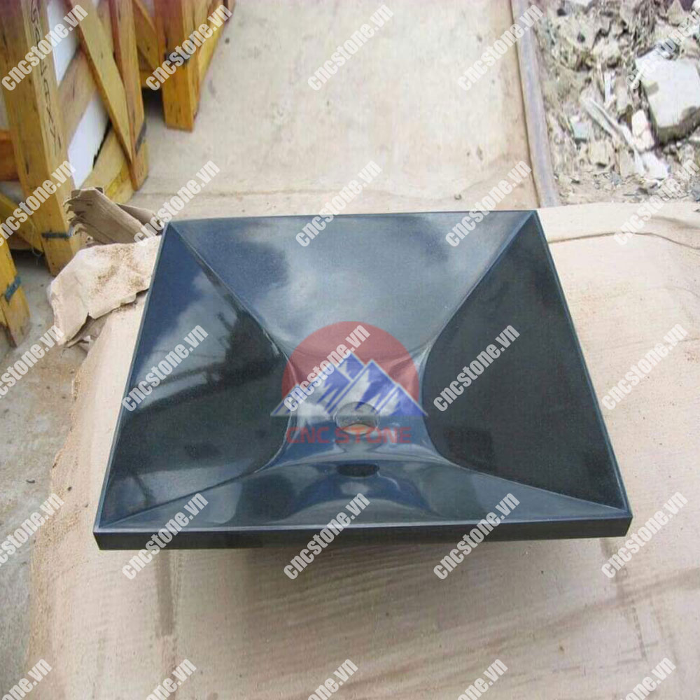 Lavabo đá tự nhiên màu đen tại cnc stone