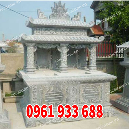 Mộ đôi tam sơn có mái đao đẹp và tinh xảo